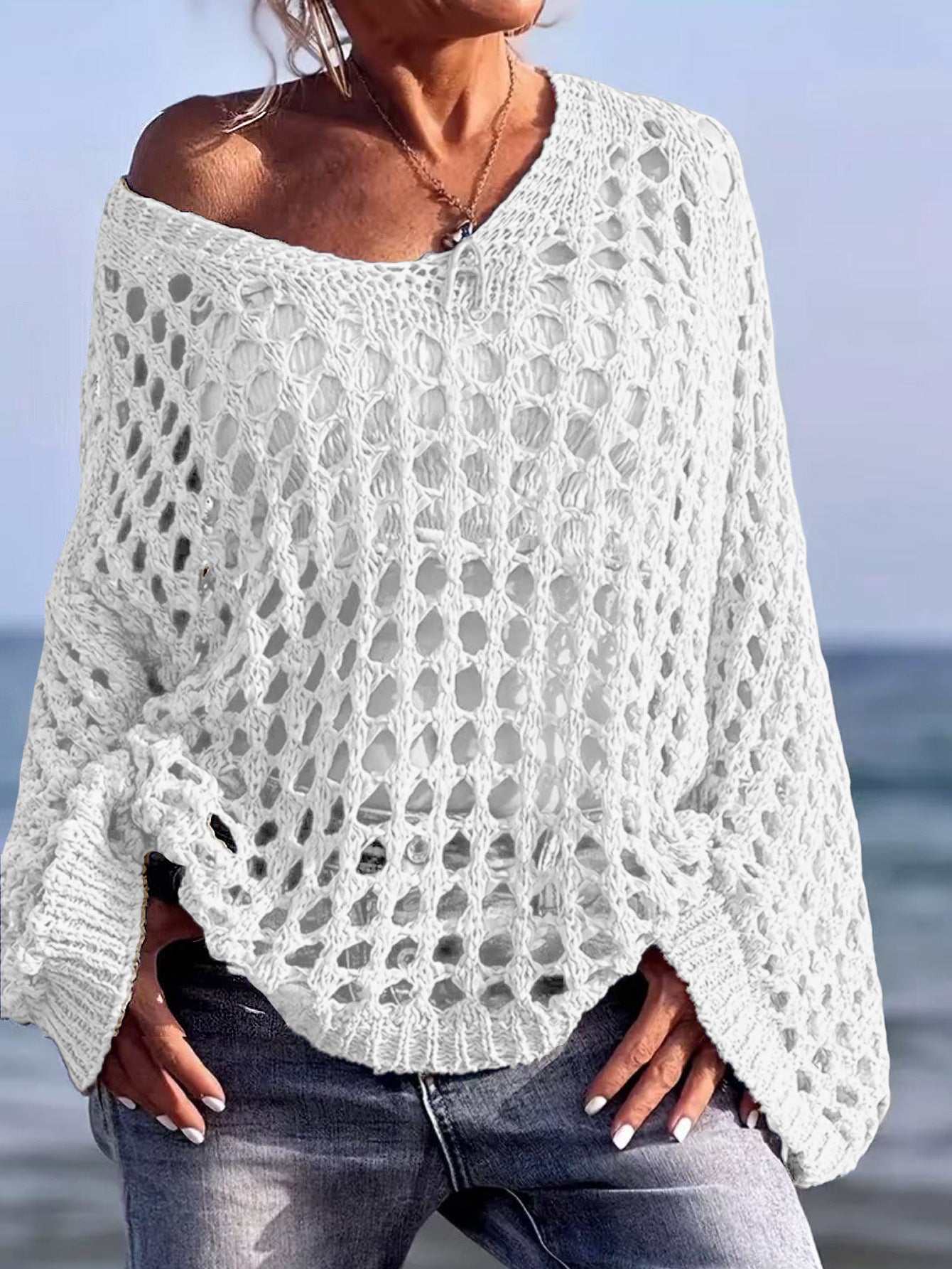 Breezy Crochet Knit Top