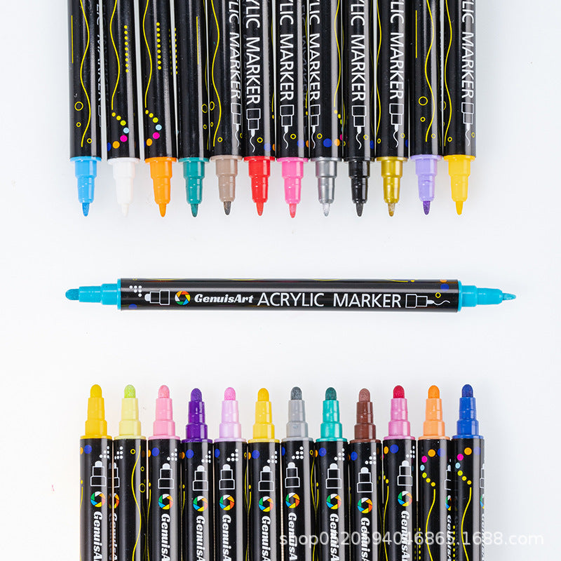 Dual-Tip Colorful Marker Pen Set (Buy 6 Free Shipping)