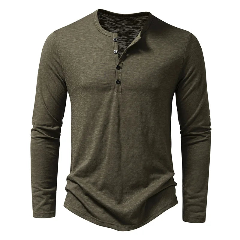 Everyday Henley Long Sleeve Tee