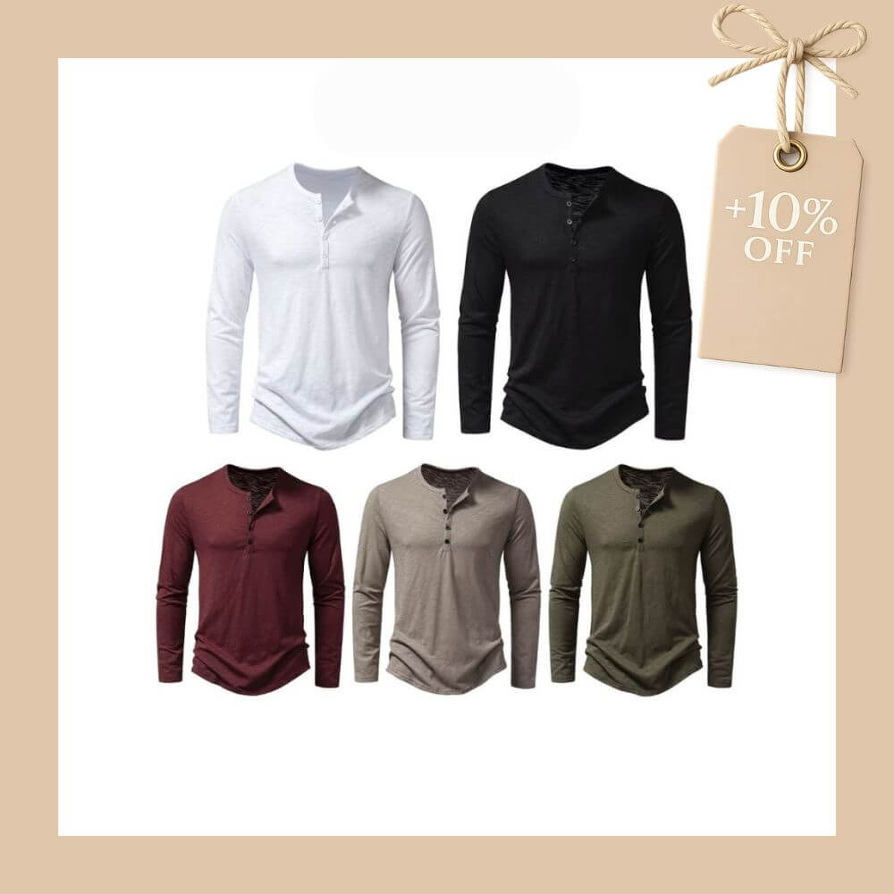 Everyday Henley Long Sleeve Tee