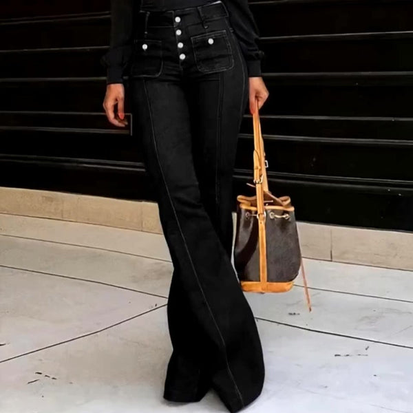 Retro High Rise Flare Jeans