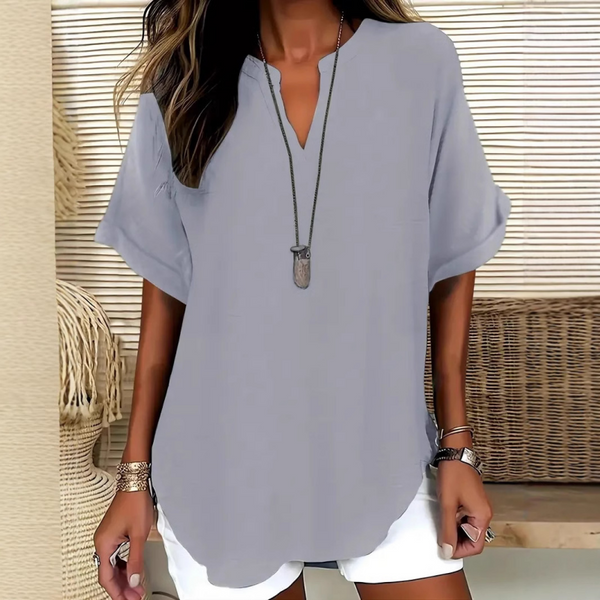 Everyday Notched Neck Top