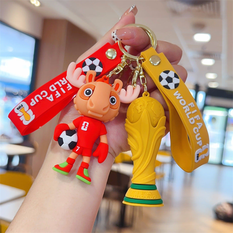 World Cup Mascot Keychain Fan Charm