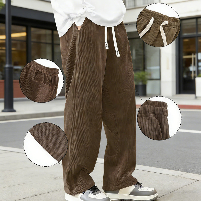 Everyday Relaxed Drawstring Casual Pants